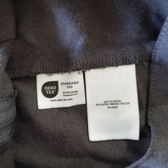 Lands End Gray Pleated Skirt Size 12  Oeko-Tex Academia Preppy School Girl - Picture 5 of 6